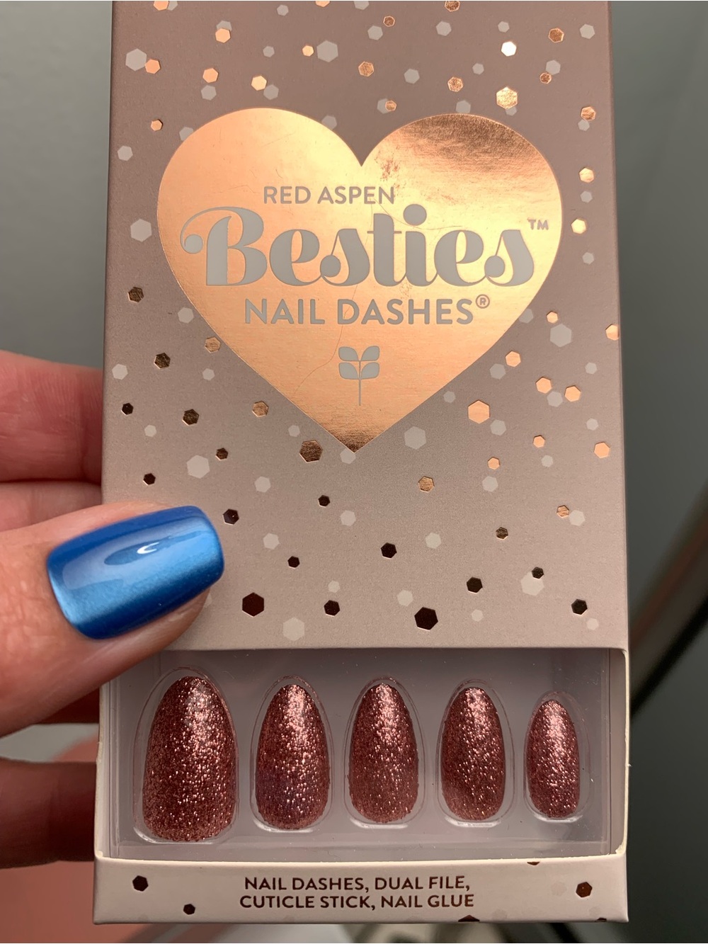 Red Aspen Nail Dashes- Sparkle On Bestie, Elise